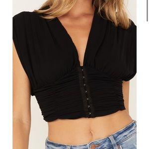 NWT Free People Aria Ruched Corset top